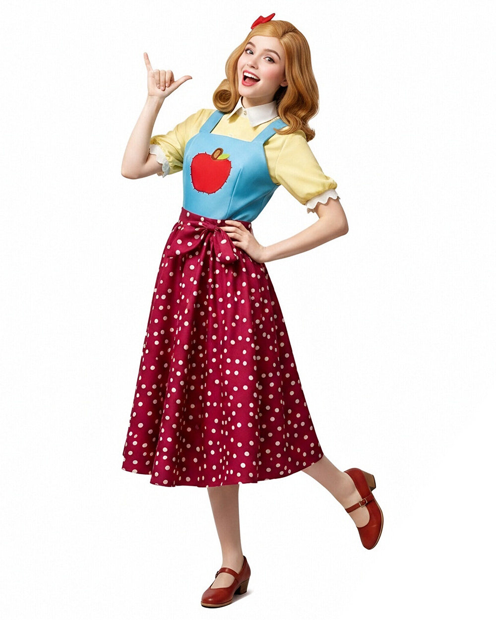 Scary Teacher Cosplay Costume Chapter 3 Yellow Vintage Shirt Vest and Skirt for Girls Women Halloween Cosplay