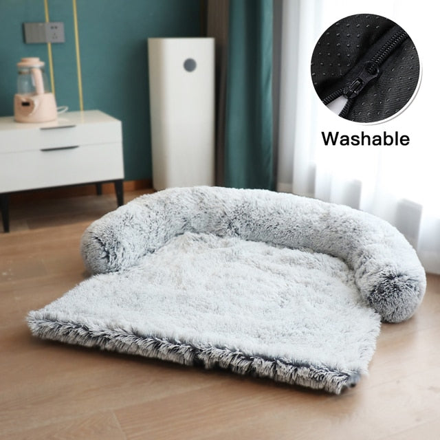 Washable Pet Sofa Dog Bed Calming Bed For Dogs