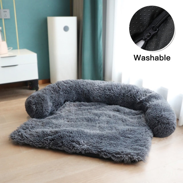 Washable Pet Sofa Dog Bed Calming Bed For Dogs