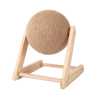 Cat Scratching Ball Toy Kitten Sisal Rope Ball Board