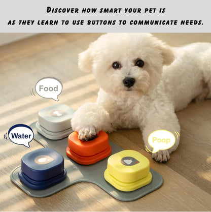 Cat & Dog Talking Button Set with Voice Recording Buttons