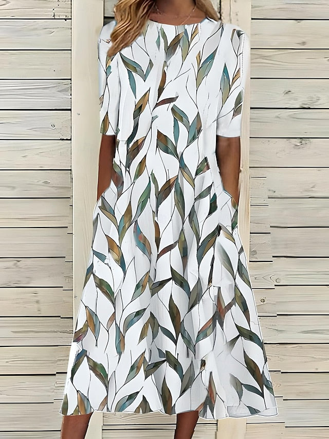Sienna | Effortless Cotton-Linen A-Line Dress