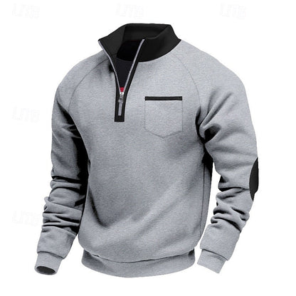 Keith | Men's Quarter-Zip Colour Block Pullover