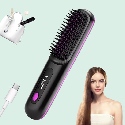 Portable Straightener Brush - GoBrush PRO