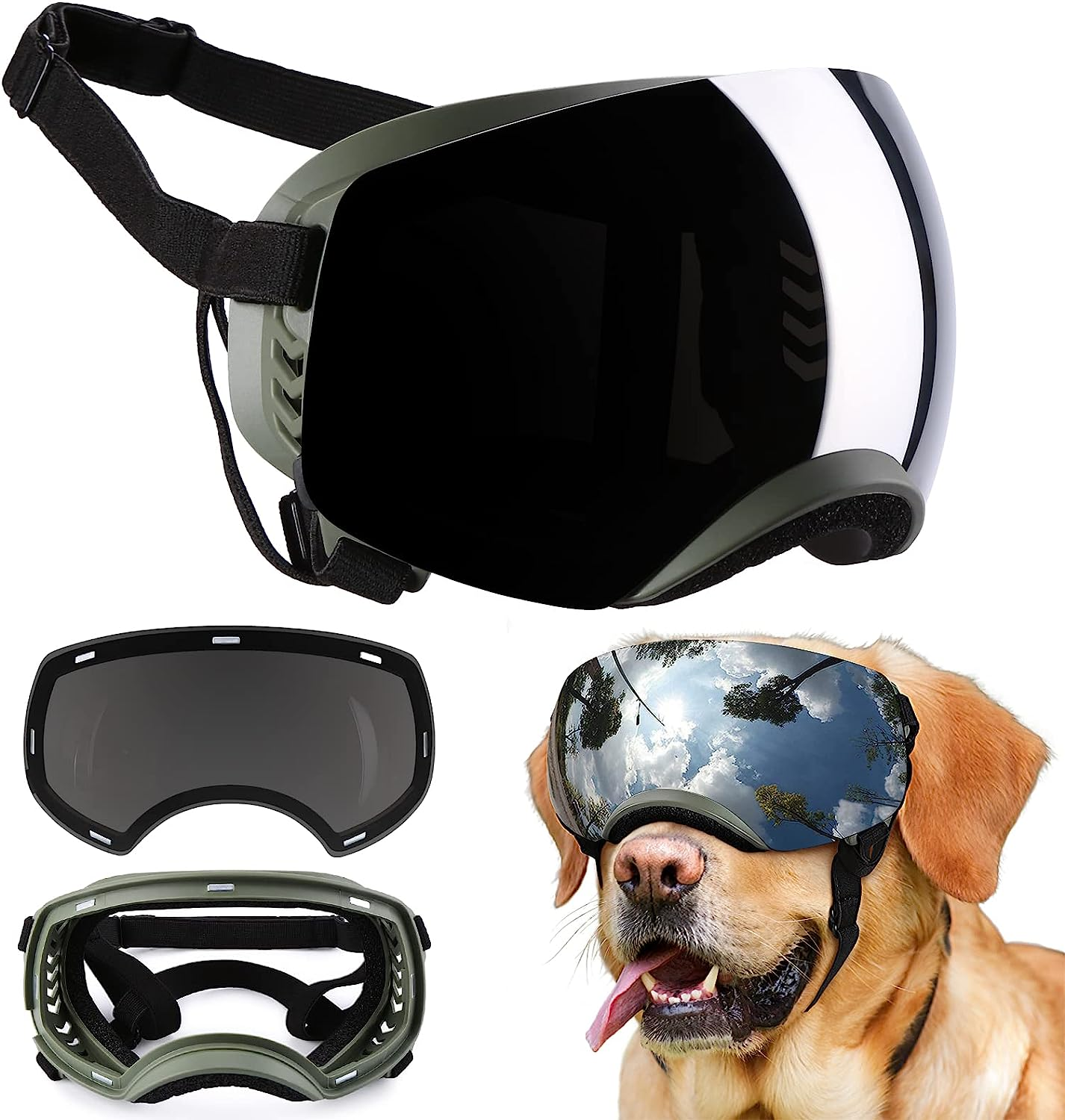 Dog Goggles with Adjustable Strap