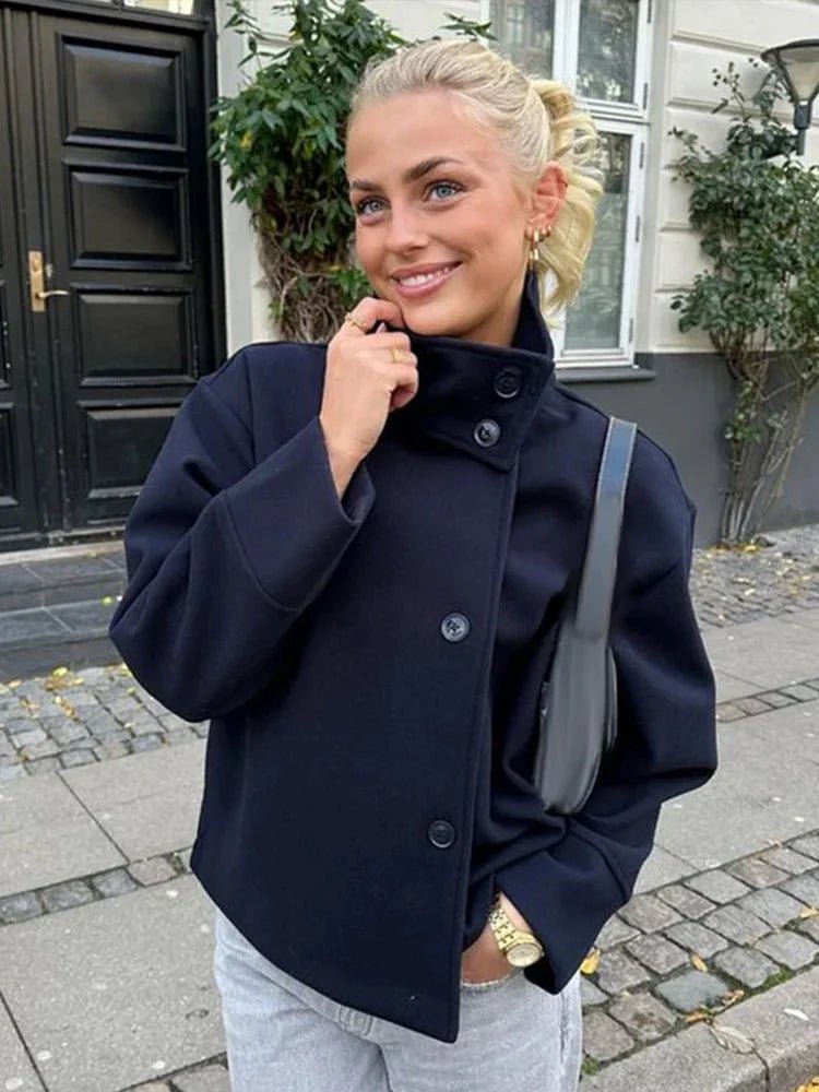 Elise | Women's Jacket with Stand Collar
