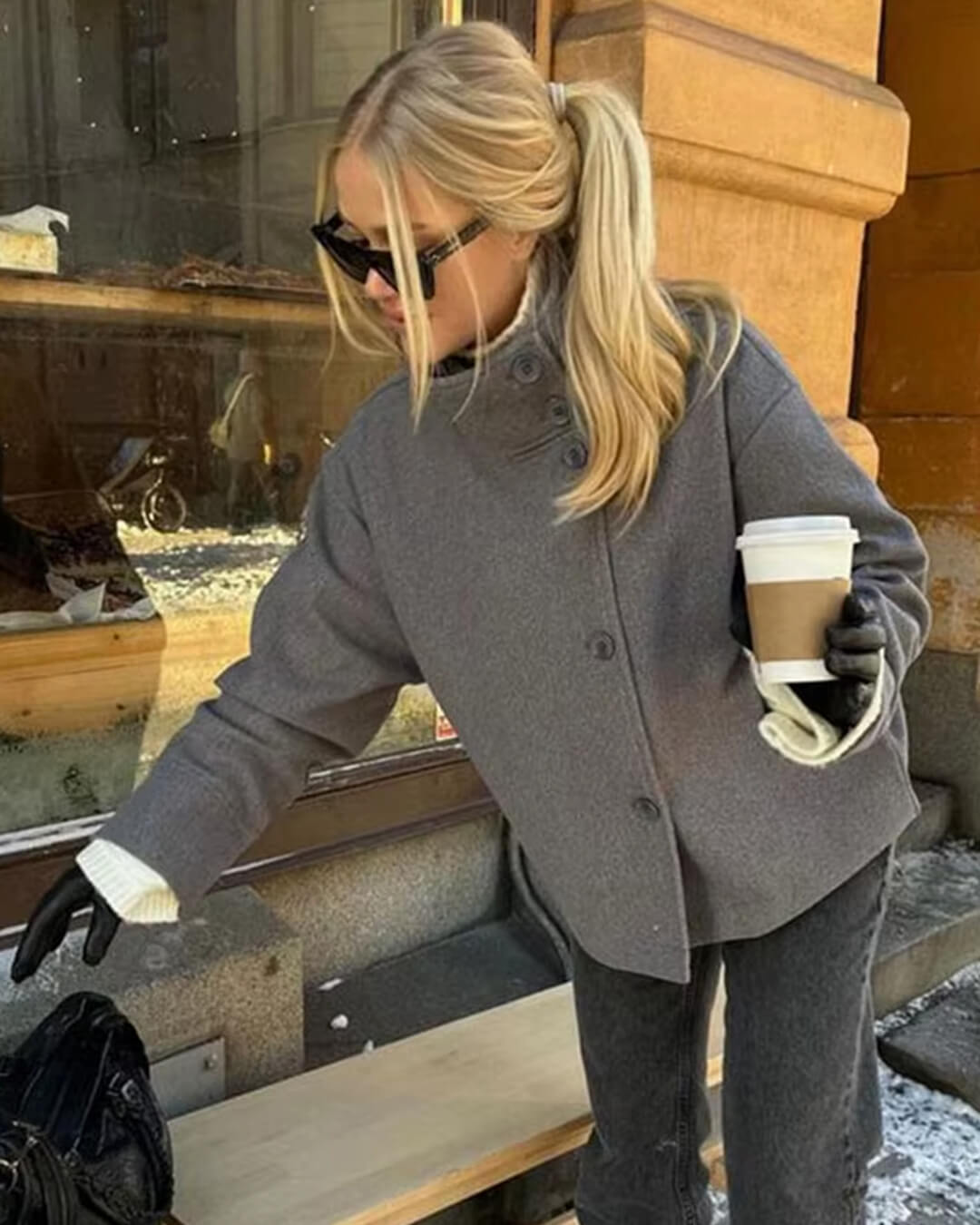 Elise | Women's Jacket with Stand Collar