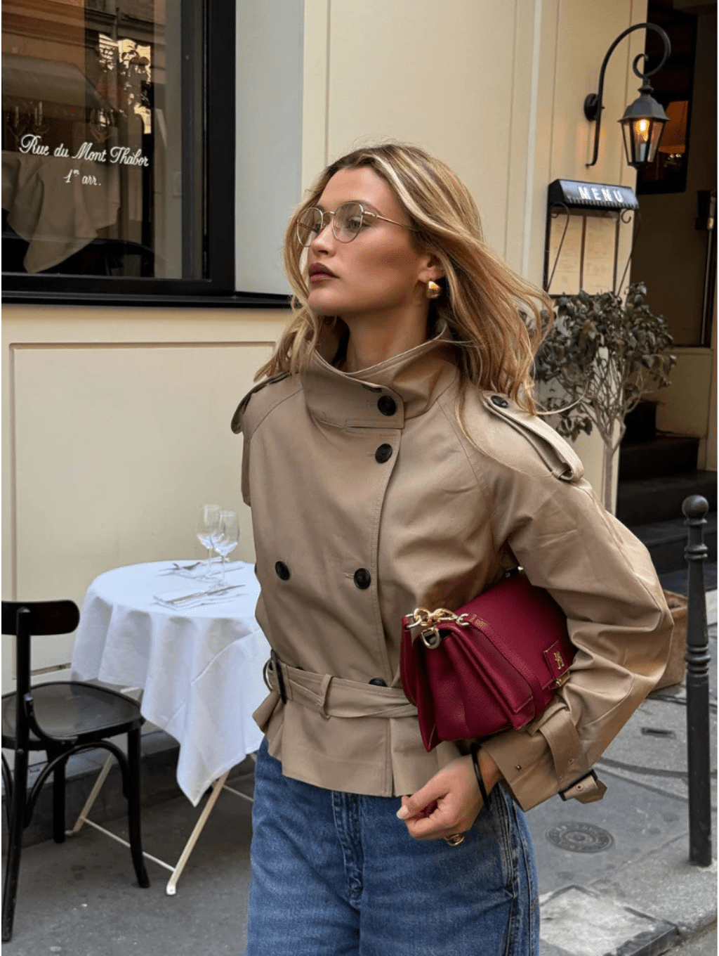 Camille | Women's Cropped Trench Coat
