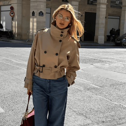 Camille | Women's Cropped Trench Coat