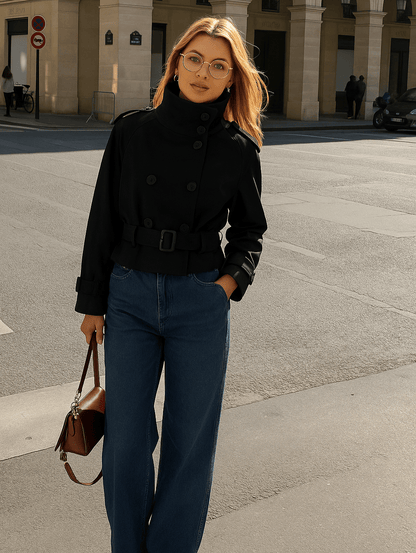 Camille | Women's Cropped Trench Coat
