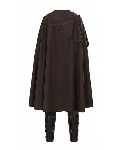 Ancient Greek King Odysseus Costume Dark Brown Odysseus Armor Set with Cloak for Kids Adults Halloween Carnival