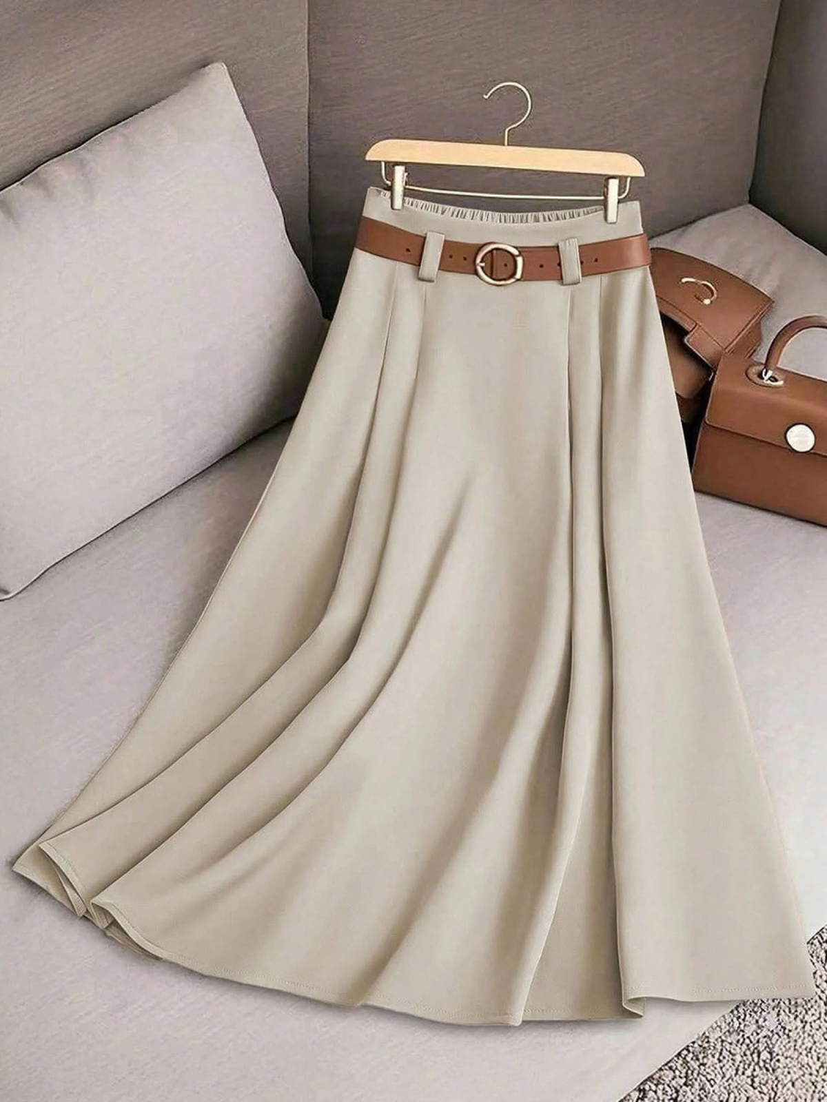 Wrenley | Women's Pleated A-Line Skirt