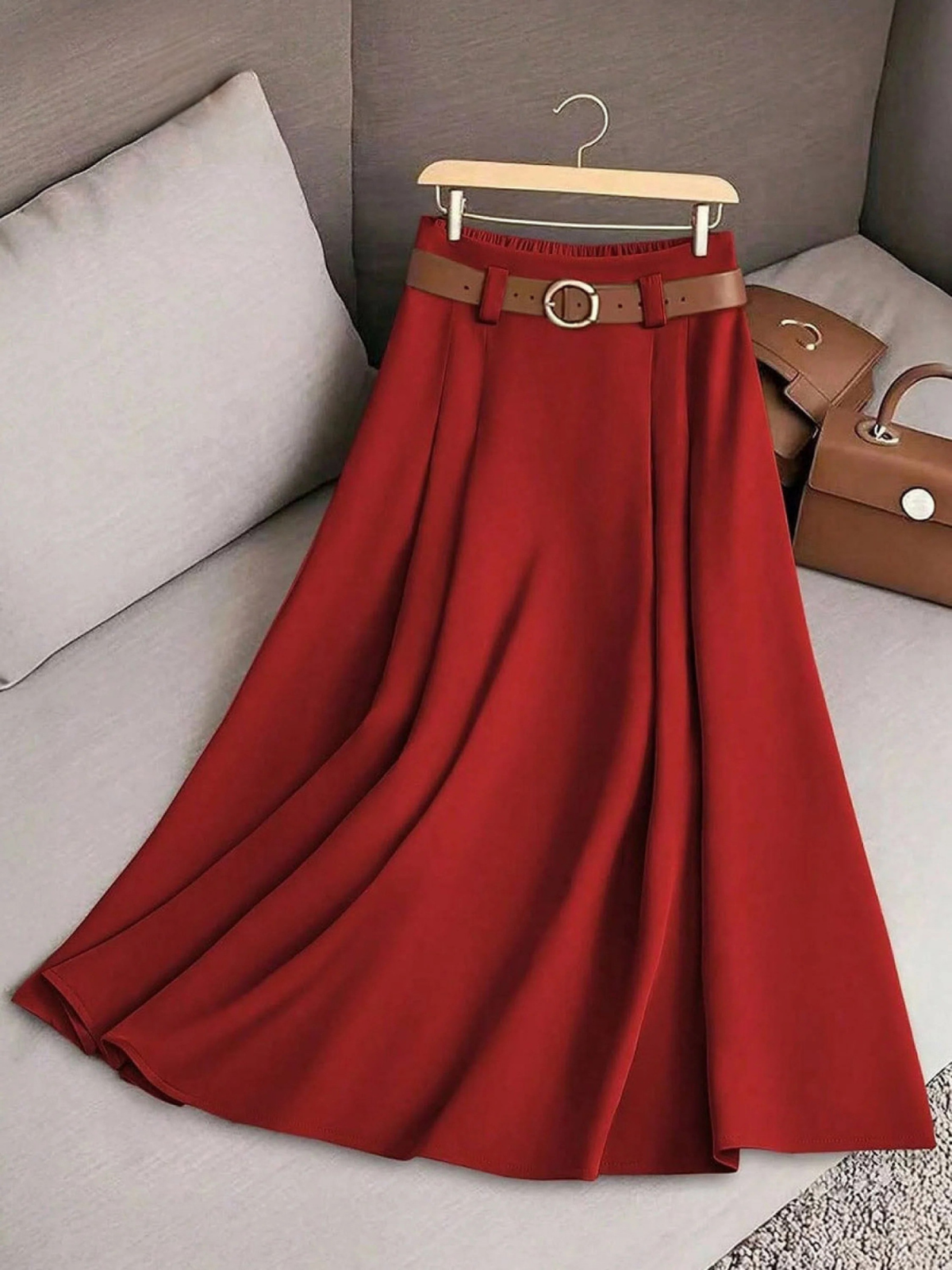 Wrenley | Women's Pleated A-Line Skirt