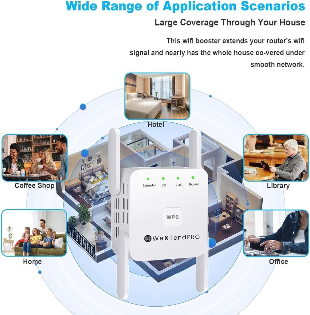 UltraXtend 5G WiFi Booster – Top WiFi Extender for Faste and Stronger Connection