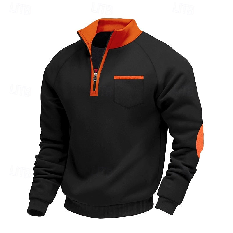 Keith | Men's Quarter-Zip Colour Block Pullover