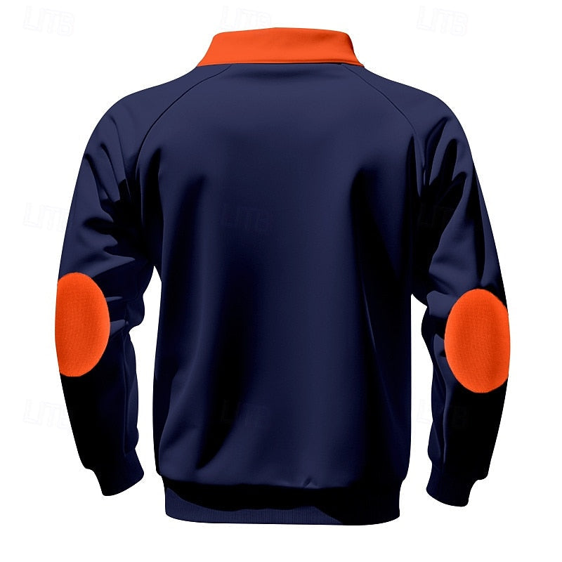Keith | Men's Quarter-Zip Colour Block Pullover
