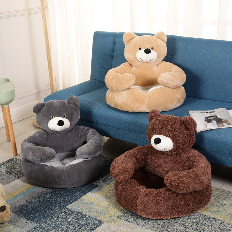 Warm Cute Bear Pet Bed