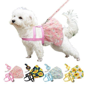 Small Puppy Dog Cat Clothes Harness