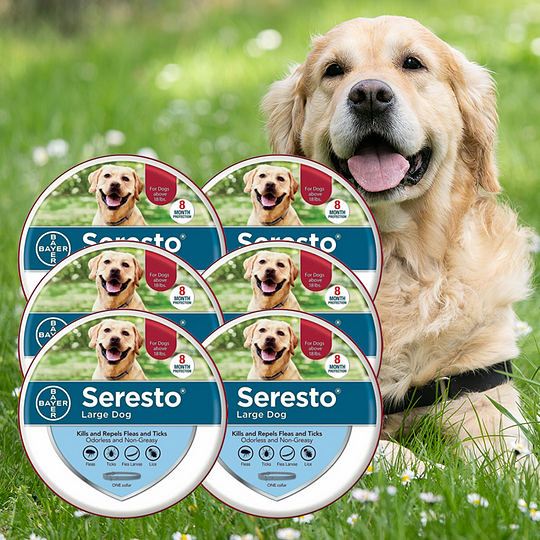 Seresto Flea and Tick Collar for Small, Large Dogs & Cats 8 Month Protection